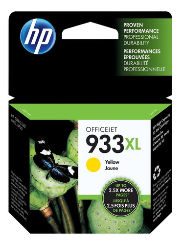 Cartucho De Tinta Hp Hp 933 Xl Amarillo Color Amarillo De 8.5 Ml