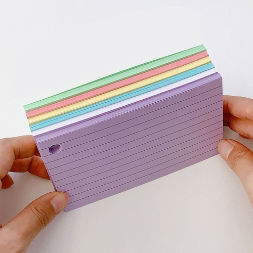 Folder Memo Book, Tarjetas De Revisión De Hojas Sueltas Con