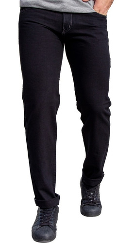 Imagen 2 de 3 de Pantalon Jean Recto Clasico Hombre Talles Grandes 56-60
