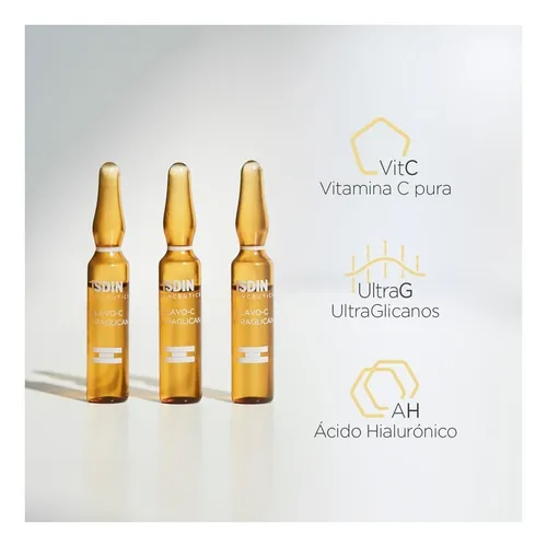 Sérum Flavo-C Ultraglican Isdin día para todo tipo de piel de 2mL- pack x 30 unidades