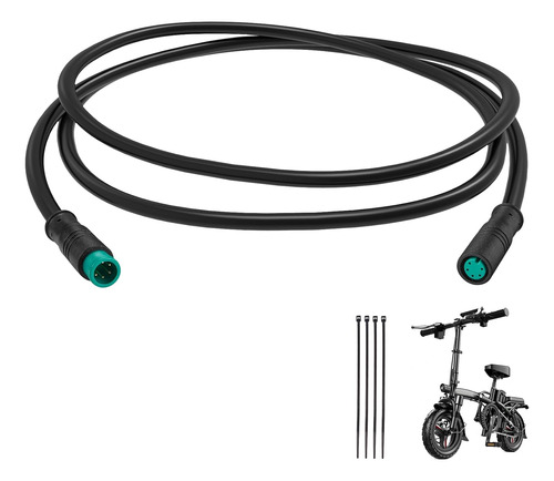 Cable De Extensión Ebike De 2 Pines, 3 Pines, 4 Pines, 5 Pin