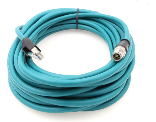 Cable M12 Ethernet De 8 Pines Rj45 Blindado Cat7e Con Codifi