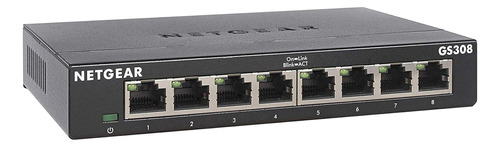 Netgear Conmutador No Administrado Gigabit Ethernet De 8 Pue