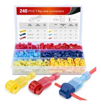Comprar 240pzs Terminales Electricos T-tipo Conector Rapido De Cable