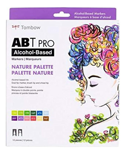 Tombow Abt Pro Marcadores Alcohol, Paleta Natural, Juego 12