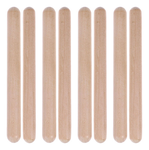 Juguetes Infantiles Rhythm Stick Natural, 4 Pares