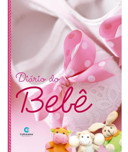Diário Do Bebê Culturama Álbum Fotos Anotações Rosa Ou Azul