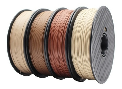 Imagen 4 de 10 de Filamento Pla+ - Makora3d - Madera 4 Tipos - Wood