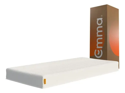 Colchão Solteiro Emma One Plus 88x188cm, 3 Camadas de Espuma, Embalado à vácuo