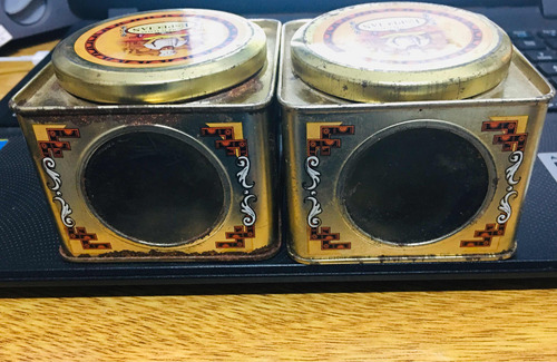 4 Antiguas Latas Especias Sole Ditalia Condimentos (Usado)