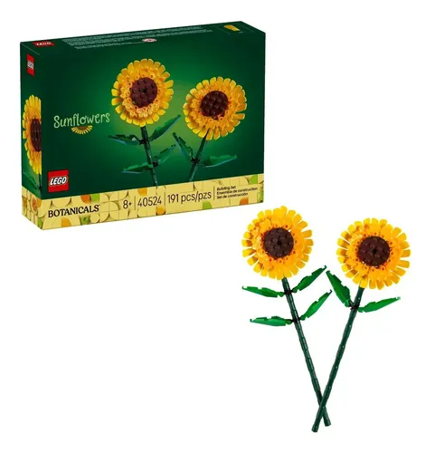 LEGO Botanicals Girasoles 40524; Ramo de girasoles, Incluye dos flores armables con tallos ajustables; 8+