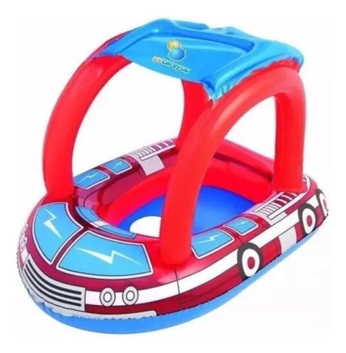 Asiento Inflable Camion De Bombero Flotador 81 X 58 Bestway 