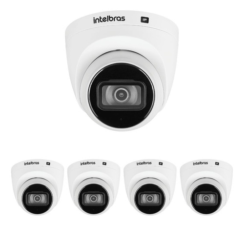 Kit 5 Câmera Ip 4 Mp 30m Intelig Art Vip 3430 D Ia Intelbras