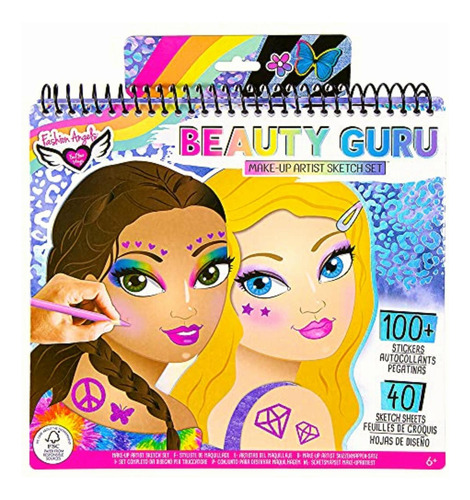 Fashion Angels Cuaderno Bocetos Maquillaje Y Diseño De Pelo