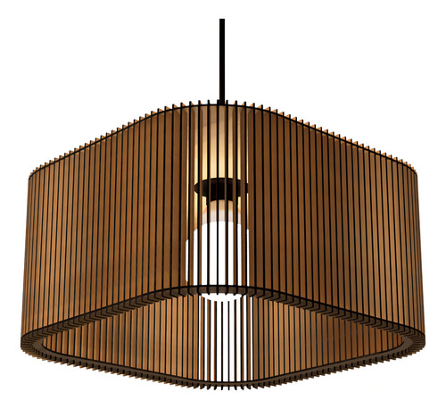 Lámpara colgante Ayla, modelo rasgado, color MDF sin procesar