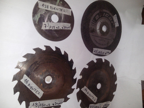 Discos De Corte Sierra Circular Y Corte Esmeril Amola(3 Y 1) (Usado)