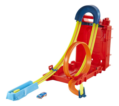 Hot Wheels Track Builder, Caja De Acrobacias Extrema, Vehícu