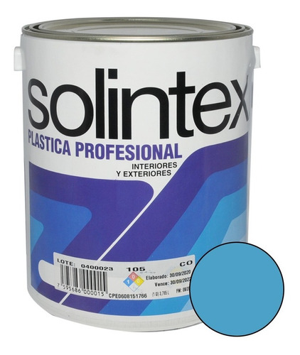 Pintura Caucho Prof 1gl Azul Campesino Solintex