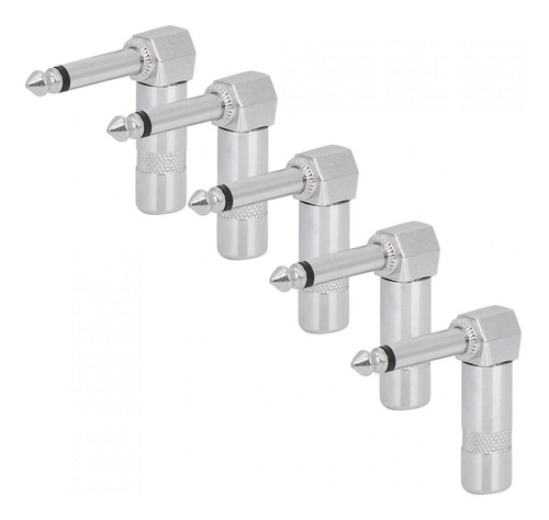 Imagen 1 de 9 de Conector Jack De Audio, 1/4 Pulgadas Mono Enchufe De Teléfon