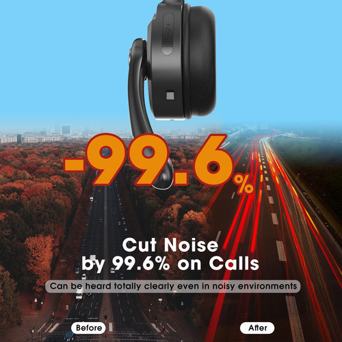 Auriculares Bluetooth Caymuller Con Micrófono Inalámbrico En