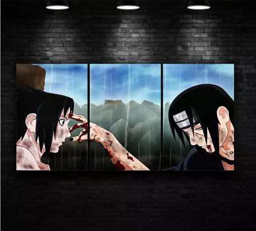 QUADRO ANIME SASUKE E ITACHI - NARUTO - TAMANAHO 40X60