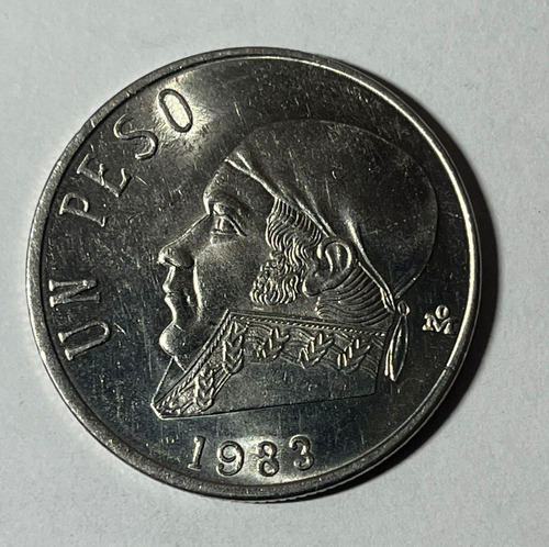 Moneda De Un Peso De Morelos De 1983