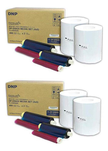 Dnp 2x 4x6 Medios De Tinte Sublimado Para Impresora Ds620a 4