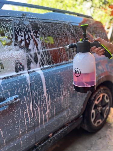 Pulverizador De Espuma Con Bomba De Lavado De Autos Manual Color Negro