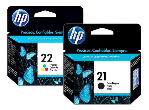  Cartuchos Hp 21 E 22 Para Deskjet F4180 D2360 J3680 D2460