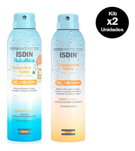 Kit Isdin Wet Skin Protección Familiar + Fps 50+