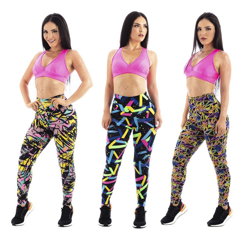 Kit Com 8 Leggings De Suplex Moda Fitness Atacado Roupas | Parcelamento sem  juros