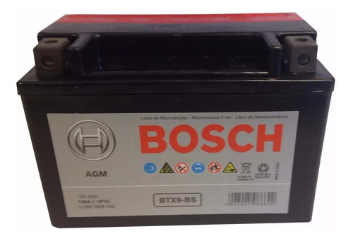 Bateria Bosch Ytx9-bs Gel Rouser 200 Ns Duke Yamaha R6 Fzr!