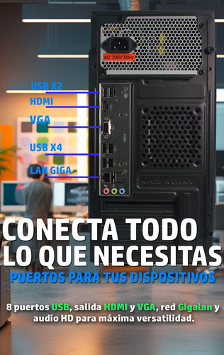 Pc Computadora I5 16gb 240 Ssd Wifi Kit Gecbyte Hawk