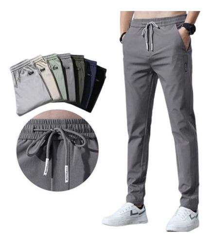 Pantalones Casuales Para Hombres Chinos Cálidos