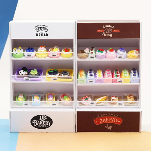 Simulación 1/12 Modelo En Miniatura Gabinete De Pan Brwon