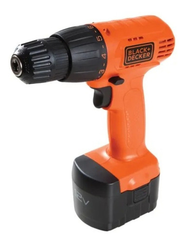 Furadeira e Parafusadeira 10mm Sem Fio Black Decker, Modelo CD121K100, Ferramenta Profissional com Maleta para Transporte, Kit com 100 acessórios, 12V, Bivolt