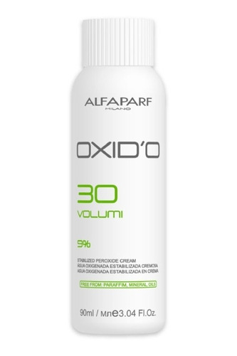 Agua Oxigenada Alfaparf Crema Oxidante 90ml 30 Vol