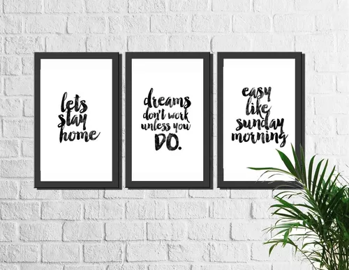 Quadros Decorativos Frases Ingles