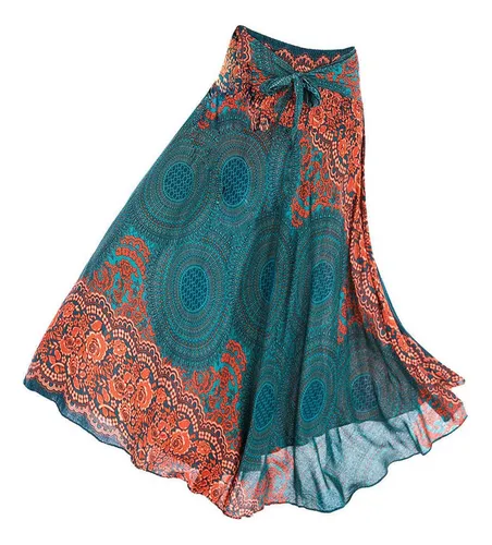 Bake Vestido Largo Con Falda Bohemia Hippie For Mujer, Ropa