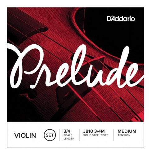 Cuerdas Para Violin D'addario Prelude J810 3/4