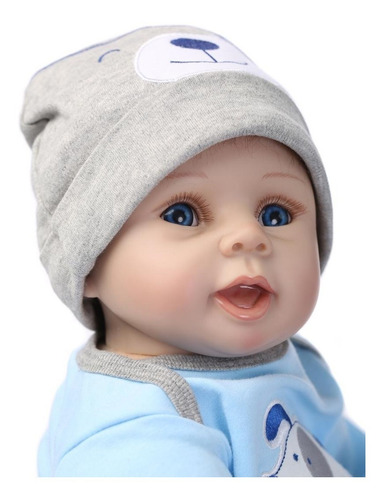 Bebé Reborn Muñeca 55cm Silicona Suave Regalo De Cumplea