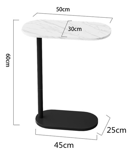 Mesa Auxiliar De Centro, Diseño Moderno, Para Sala, Oficina Blanco