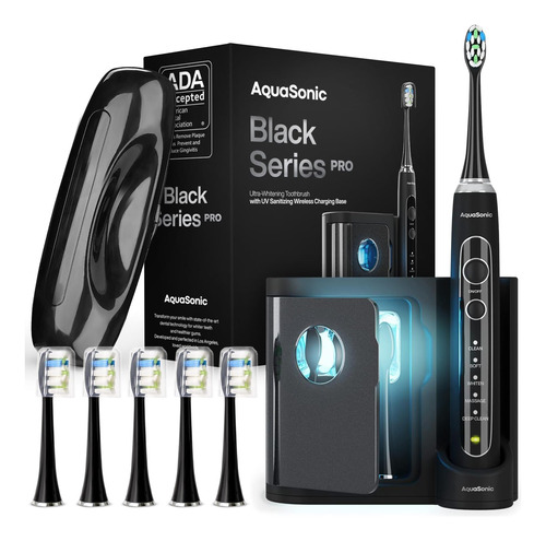 Aquasonic Black Series Pro ' Cepillo De Dientes Eléctrico Ul