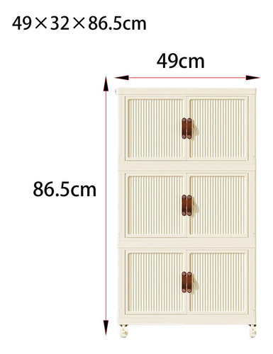 Armario De Almacenaje Plegable, Caja Organizadora L 3 Capas