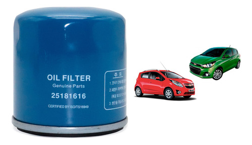 Filtro Aceite Chevrolet Spark 11 Al 17 Beat 18 Al 21 1.2 L 