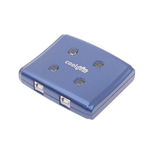 Usbgear Azul Dispositivo Usb Switch 2.0 Alta Velocidad 4 1