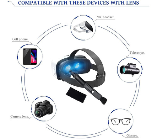 Imagen 5 de 6 de Krx Vr Headset & Camera Lens Cleaning Pen And Cloth Acces...