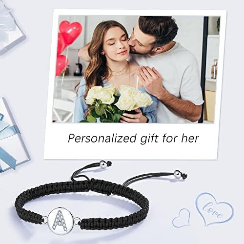 J.endéar Pulsera Con Nombre De Letra Inicial A Hecha A Mano
