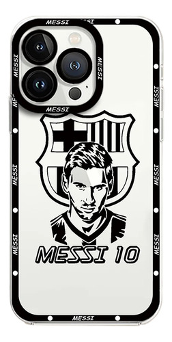 Funda De Teléfono Soccer Superstar Messi Para iPhone 15, 14,