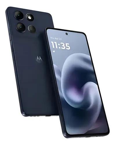 Celular Motorola Moto G86 256/8 Gb azul +acessório de aço azul